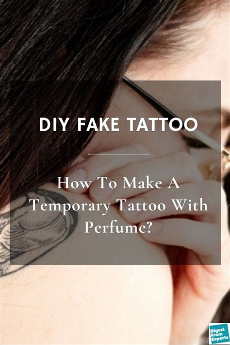 diy fake tattoo with perfume|perfume tattoo diy tiktok.